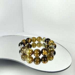 Yellow Citrine & Yellow Tiger's Eye Bracelet