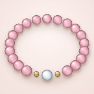 Rose Quartz Heart Bracelet (sample image)